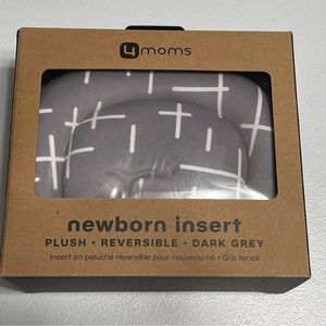 4moms RockaRoo & MamaRoo Plush Infant Insert for Newborn Dark Grey Reversible